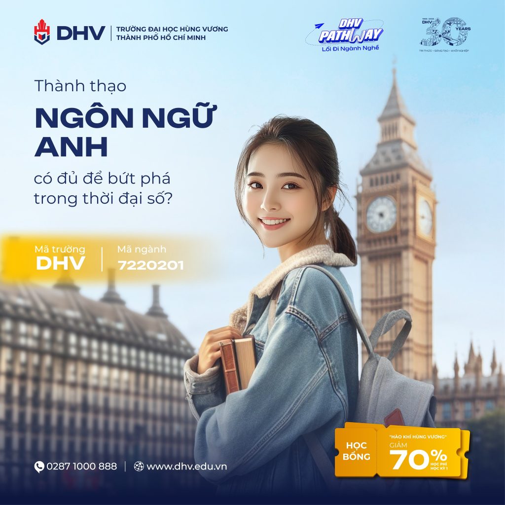 Ngôn ngữ Anh không chỉ đào tạo người học sử dụng tiếng Anh thành thạo, mà còn giúp sinh viên hiểu văn hóa, giao tiếp hiệu quả, dịch thuật, giảng dạy, xử lý tình huống và thích ứng với môi trường làm việc quốc tế.