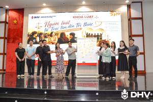 KHOA LUẬT DHV ĐỐI THOẠI CÙNG SINH VIÊN VỚI CHỦ ĐỀ “NGƯỜI LUẬT, TỪ TRÁI TIM ĐẾN TRI THỨC”